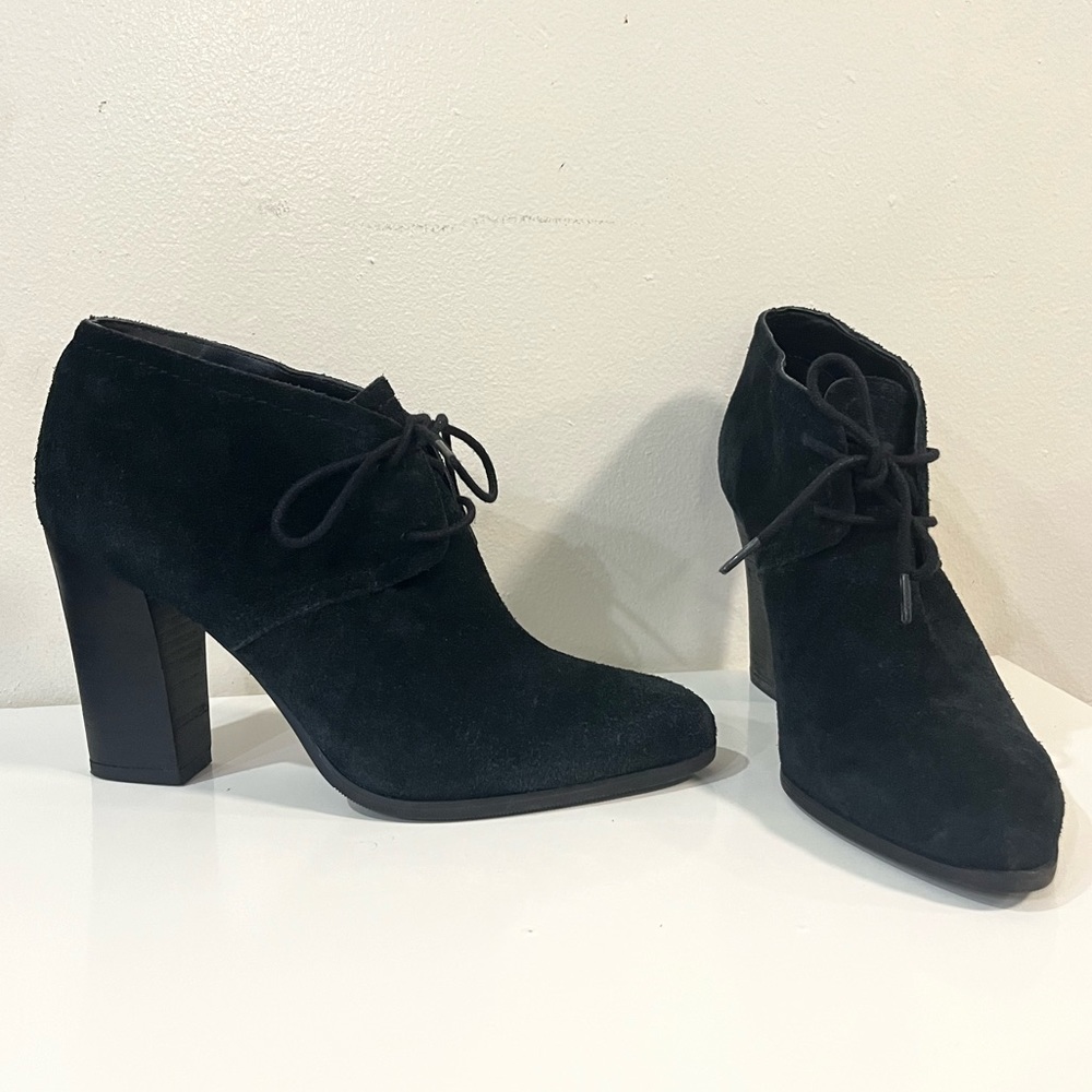 Franco Sarto Black Women’s Leandra Suede Ankle Boots
